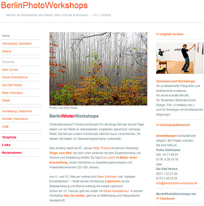 Website BerlinPhotoWorkshops
